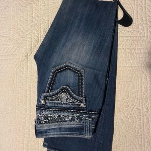 Miss me boot cut jeans with beading